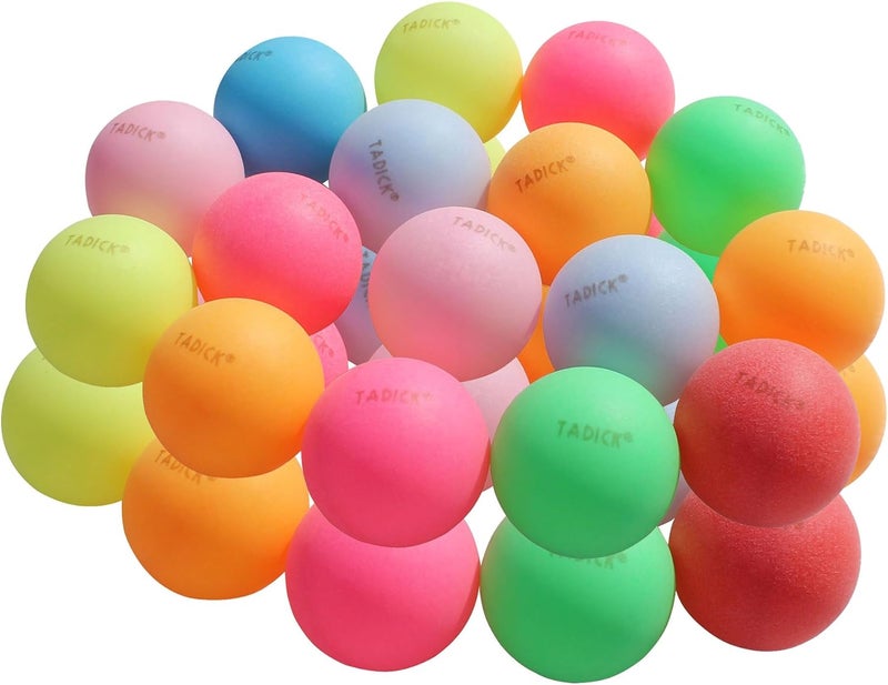 TADICK 100 Pack or 200 Pack Colored Ping Pong Balls for DIY Plastic Multiple Color Table Tennis Ball for Party Decoration - Image 5